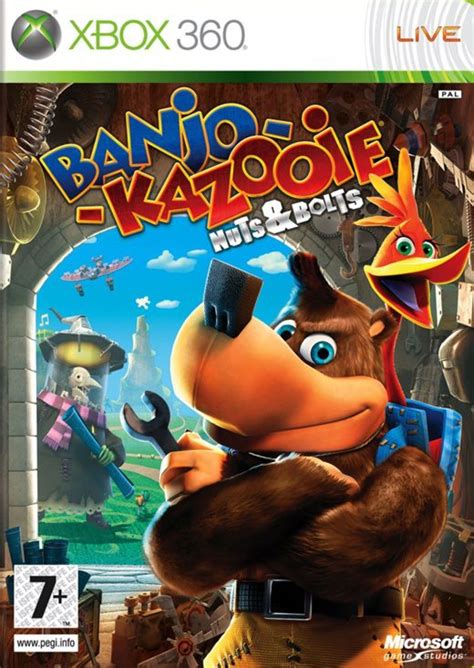 Banjo-Kazooie: Nuts & Bolts is an action-adventure game developed by Rare and published by Microsoft Game Studios. It is the third installment in the Banjo-Kazooie series and was released on November 11, 2008 for the Xbox 360. The game follows Banjo and Kazooie, two bear-bird hybrids who must save Spiral Mountain from the evil Lord of Games. 